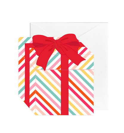 Present Fruit Tingle Stripe Birthday Greeting Card