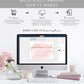 Watercolour Pink | Printable Galentine's Lunch Invitation Template