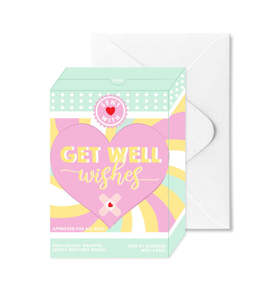 Get Well Wishes Box Die-Cut Greeting Card