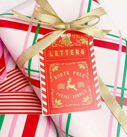 Christmas Gift Tags Set of 8, Christmas Wrapping Gift Tags, Present Tags, Christmas Swing Tag, Santa Special Delivery Tags