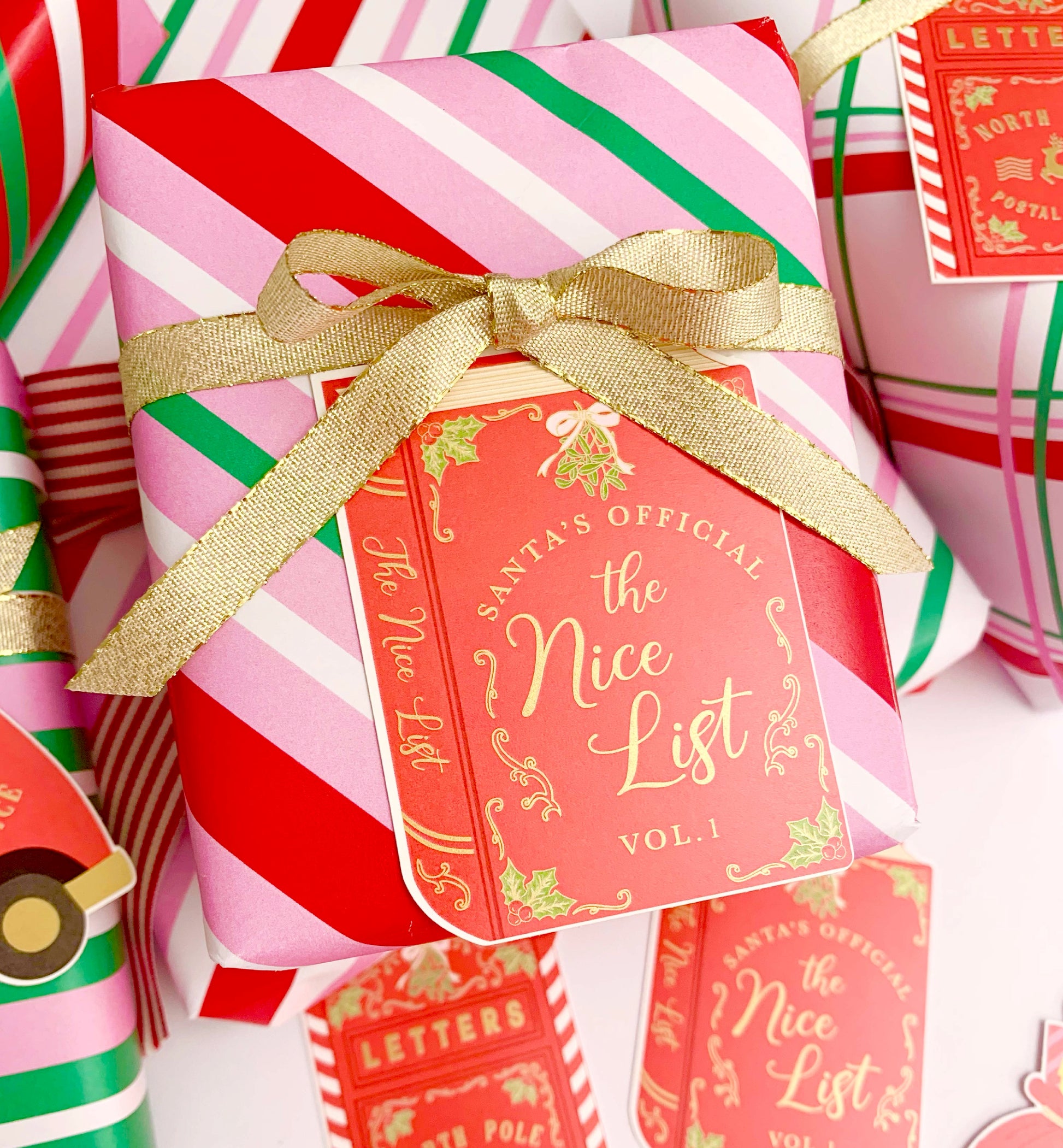 Christmas Gift Tags Set of 8, Christmas Wrapping Gift Tags, Present Tags, Christmas Swing Tag, Santa Special Delivery Tags