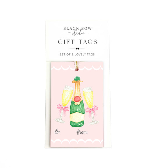 Champagne Toast Set of8 Gift Tags