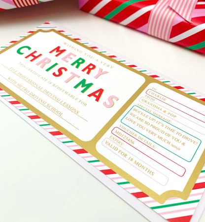 Stripe Multi | Christmas Gift Voucher