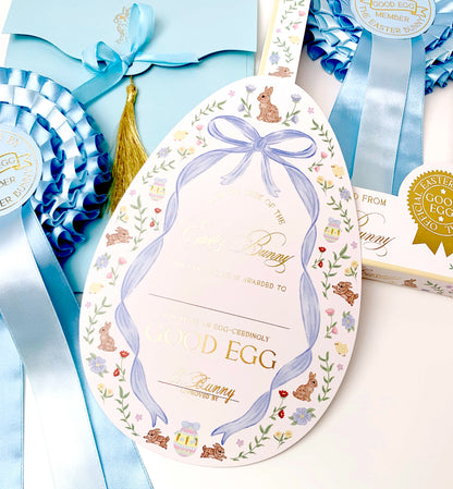 Easter Good Egg Certificate and Envelope, Easter Basket Gift, Approved By The Easter Bunny, From The Easter Bunny, Alternative Easter Gift