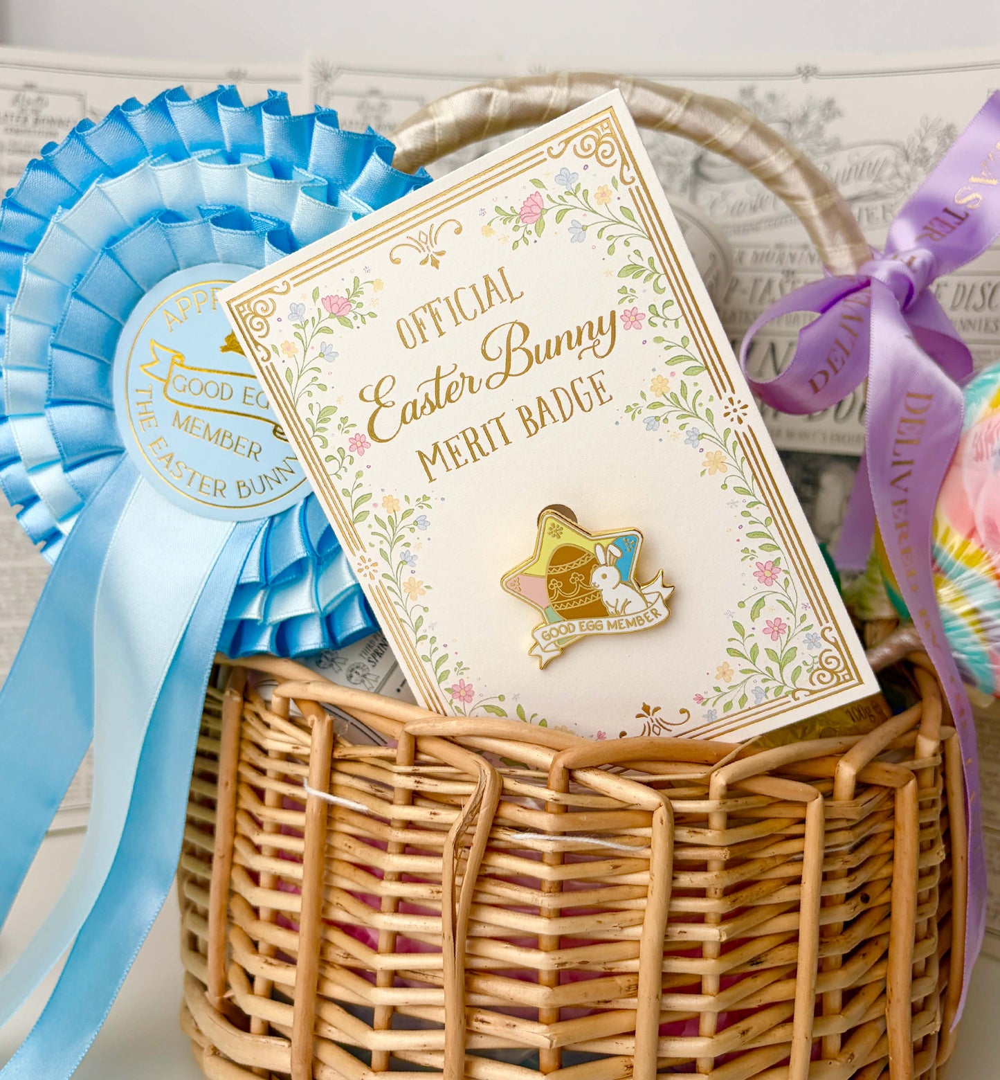 Good Egg Member Easter Merit Badge Enamel Pin