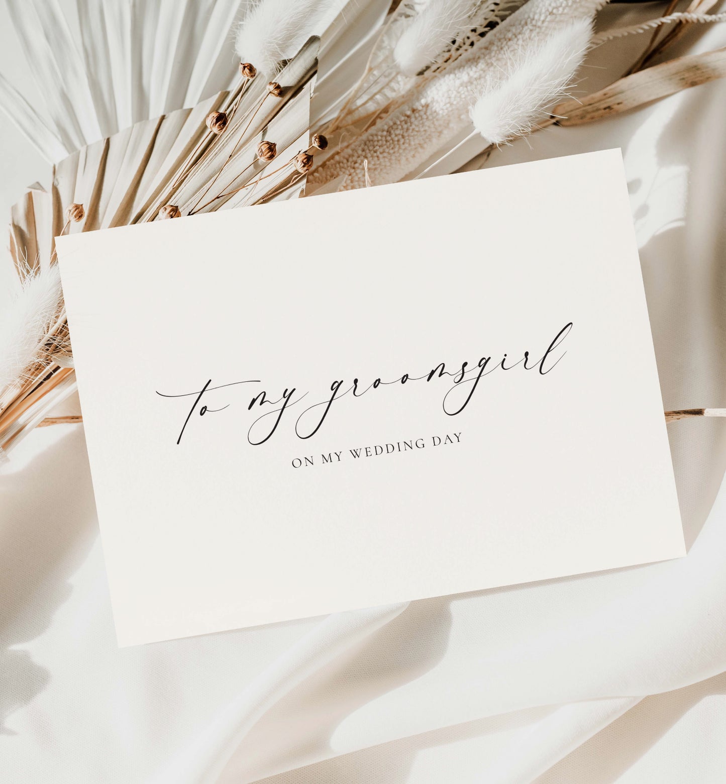Ellesmere Ivory | To My Groomsmaid Wedding Day Greeting Card