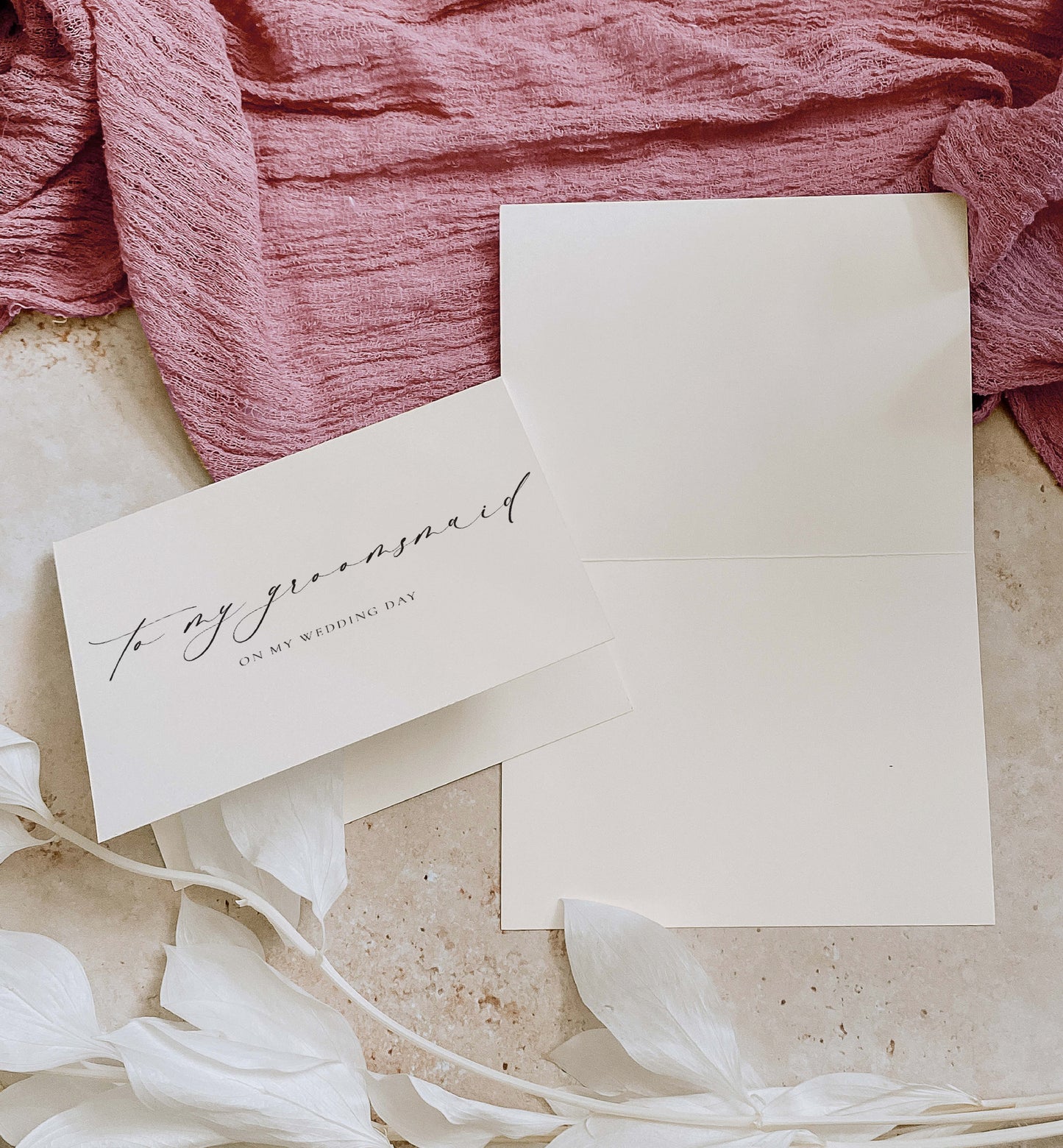 Ellesmere Ivory | To My Groomsmaid Wedding Day Greeting Card