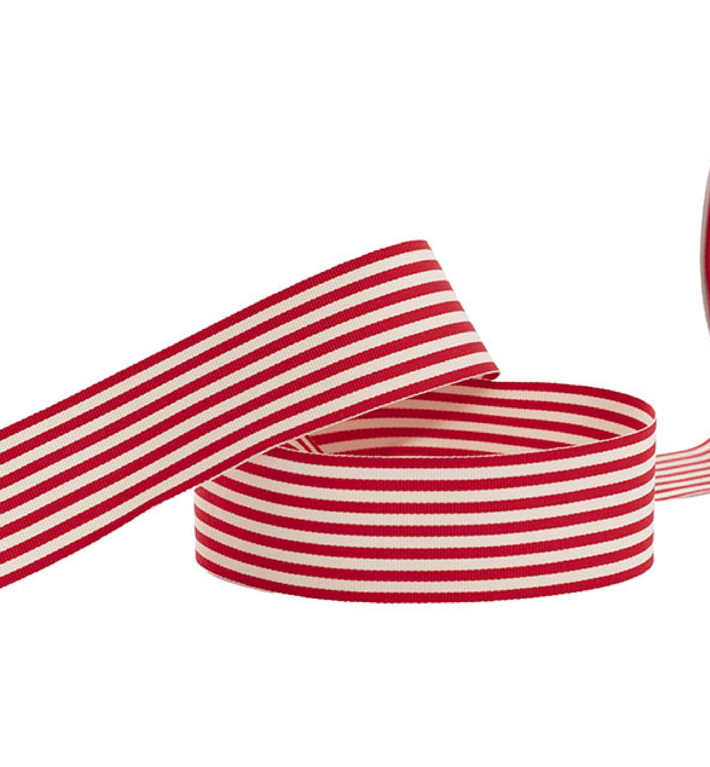 Ribbon | 38mm wide Red White Striped Grosgain