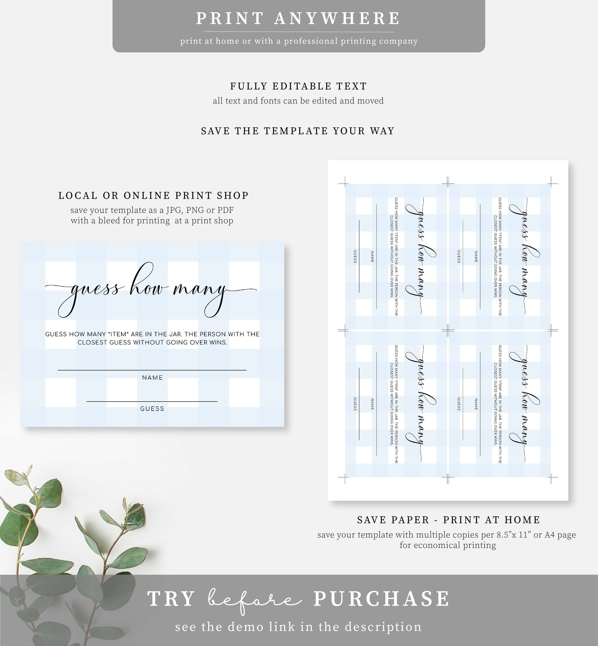 Guess How Many Template.pdf Guess How Many Template Candy Count Guess Sheet For Guests To Put
