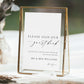 Printable Wedding Guest Book Sign, Minimalist Wedding Keepsake Memories Book, Editable Please Sign Out Guest Book Sign, Boho Rustic Wedding