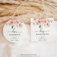 Darcy Floral Pink | Printable His & Her Favourite Favour Tag Template