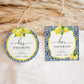 Positano Lemons | Printable His Her Favourite Favour Tags Template