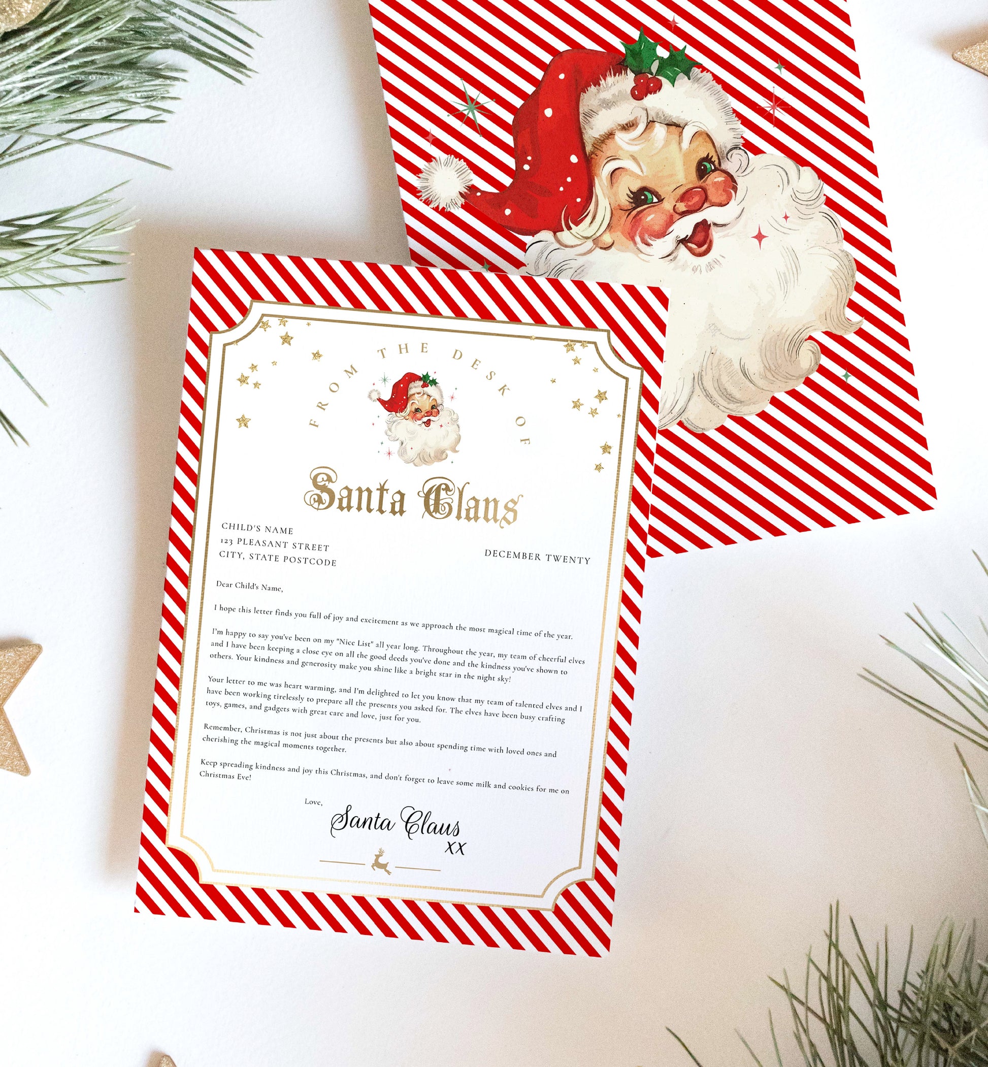 stripe-red-printable-christmas-letter-from-santa-template-black-bow-studio for Free Printable Letter To Santa Claus Template Stripe Red | Printable Christmas Letter From Santa Template – Black Bow Studio for Free Printable Letter To Santa Claus Template