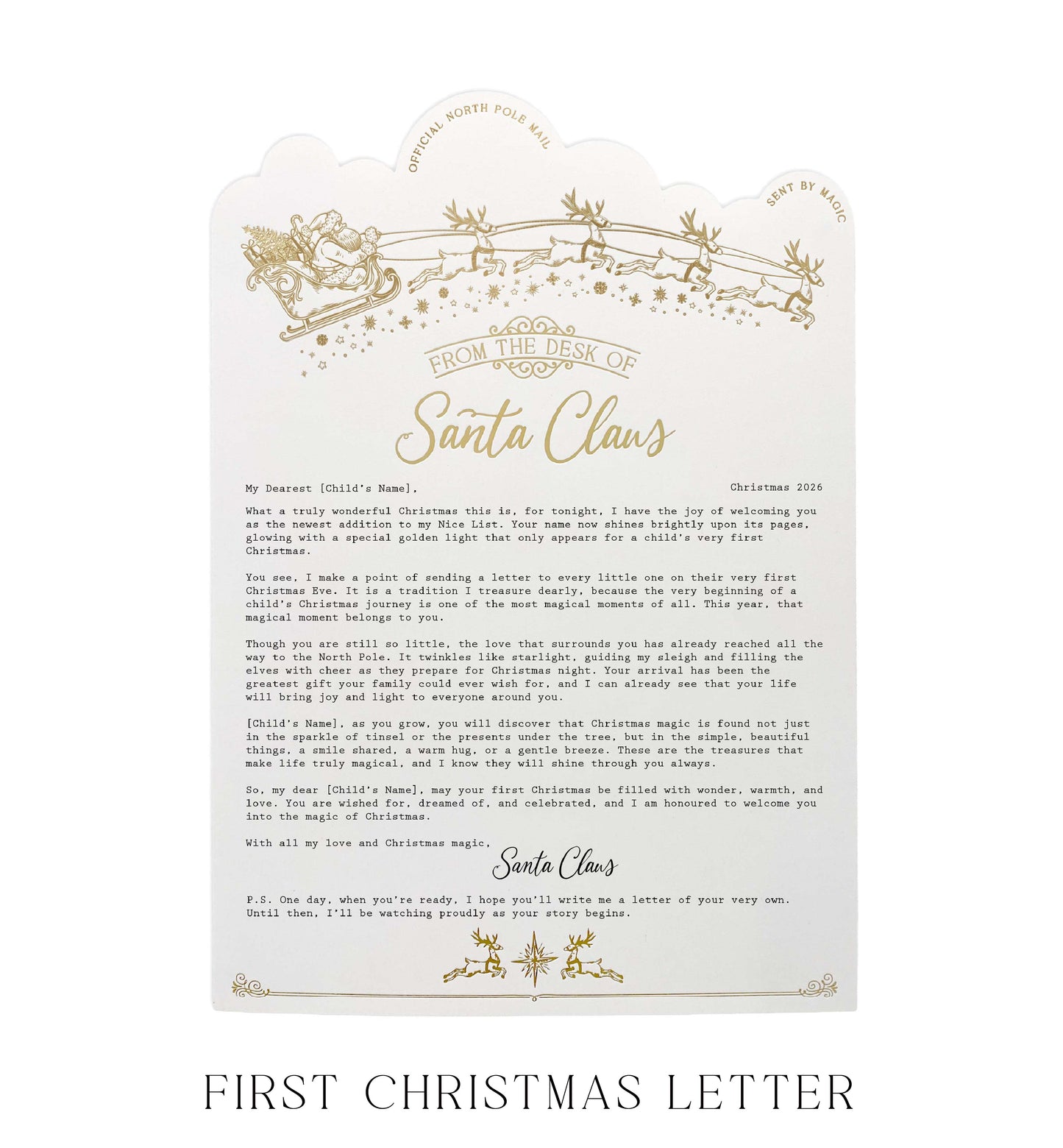 Personalised Letter From Santa Claus