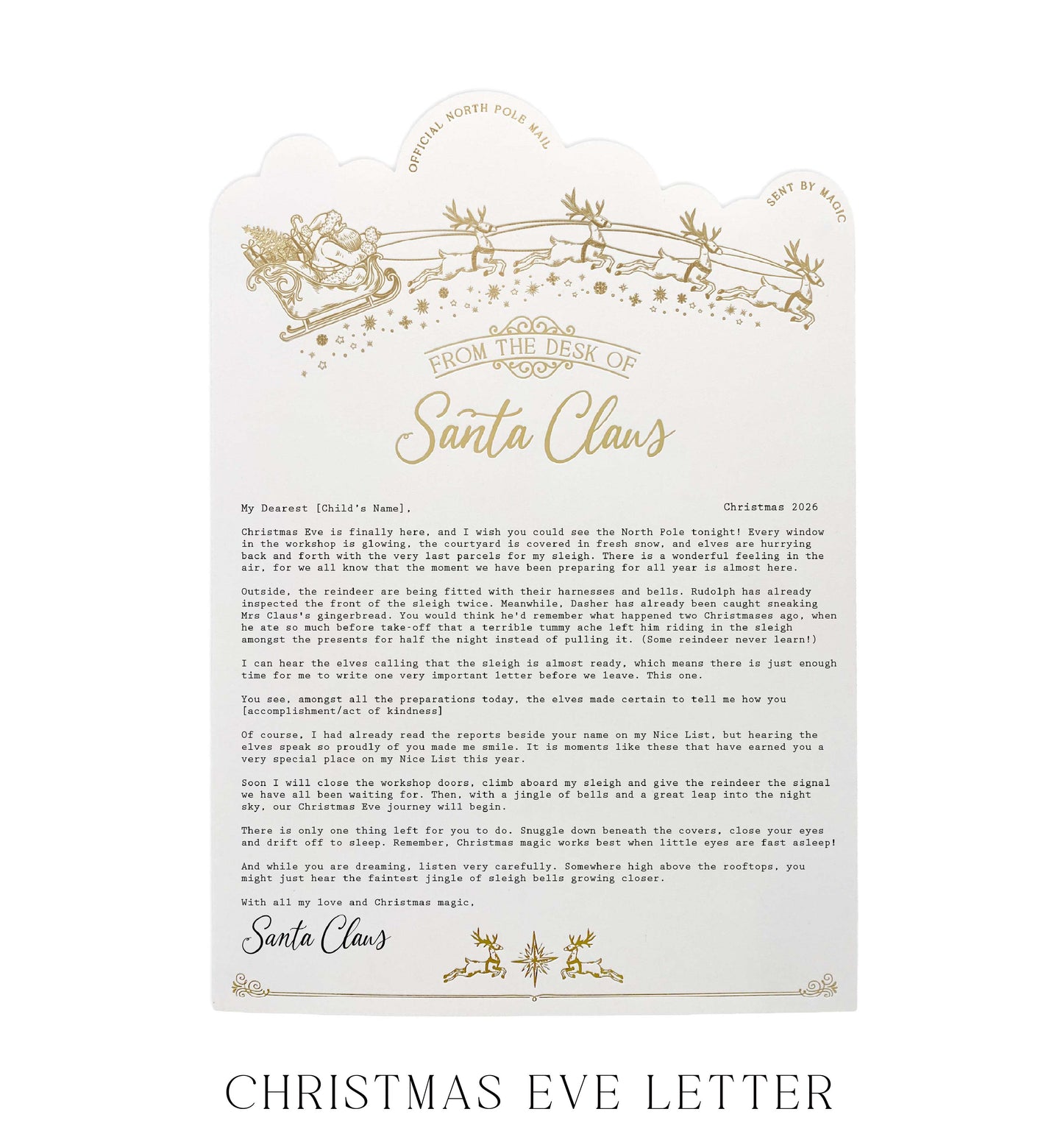 Personalised Letter From Santa Claus