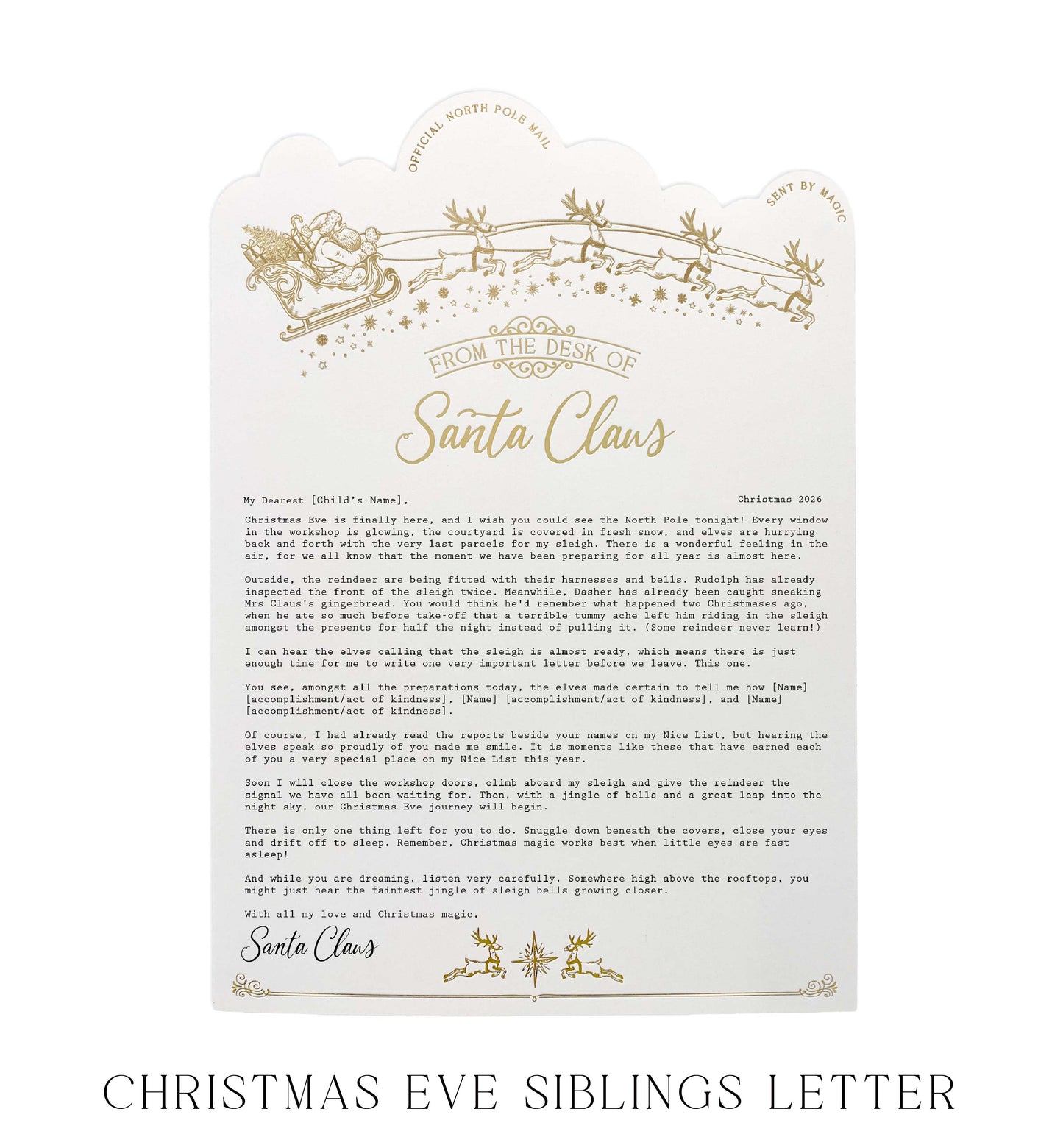 Personalised Letter From Santa Claus
