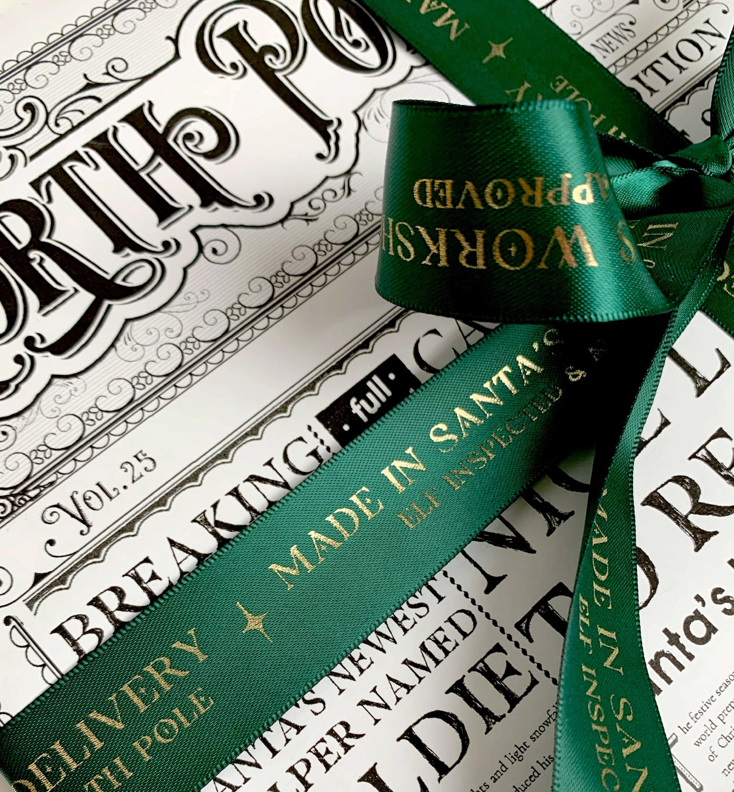 Ribbon | 3m Made In Santa's Workshop Christmas Satin Ribbon