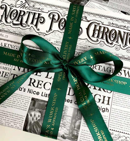 Ribbon | 3m Made In Santa's Workshop Christmas Satin Ribbon