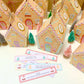Ready To Assemble Gingerbread House Christmas Advent Calendar Kit, Fill Your Own Christmas Advent Boxes, Christmas Craft Village Advent Kit