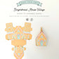 Ready To Assemble Gingerbread House Christmas Advent Calendar Kit, Fill Your Own Christmas Advent Boxes, Christmas Craft Village Advent Kit