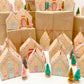 Ready To Assemble Gingerbread House Christmas Advent Calendar Kit, Fill Your Own Christmas Advent Boxes, Christmas Craft Village Advent Kit