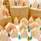 Ready To Assemble Gingerbread House Christmas Advent Calendar Kit, Fill Your Own Christmas Advent Boxes, Christmas Craft Village Advent Kit