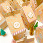 Ready To Assemble Gingerbread House Christmas Advent Calendar Kit, Fill Your Own Christmas Advent Boxes, Christmas Craft Village Advent Kit