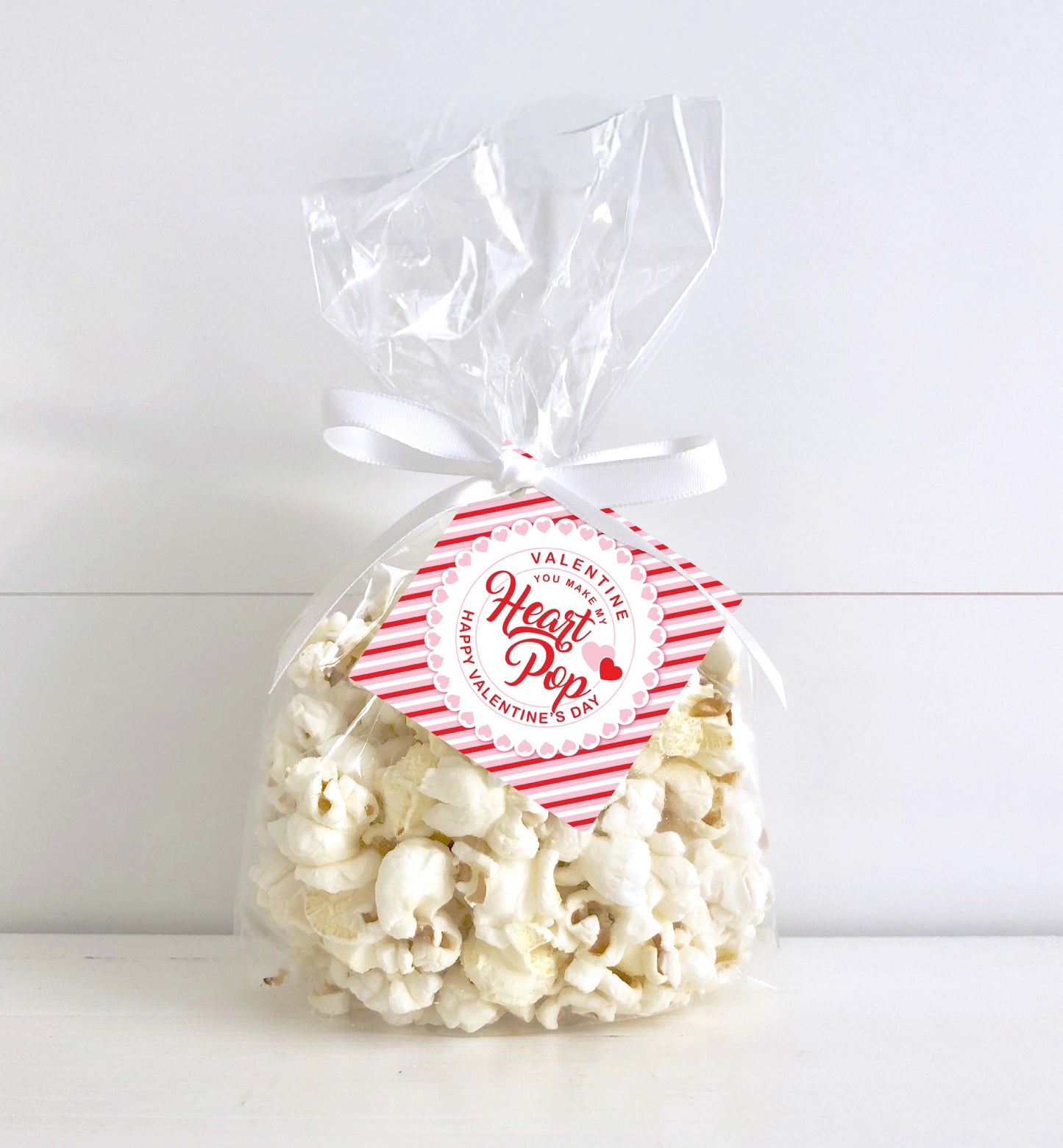 You Make My Heart Pop Happy Valentine's Day Tag, Valentine's Day Popcorn Gift Tag, Classroom Valentine Treat Tag, Galentine's Tag