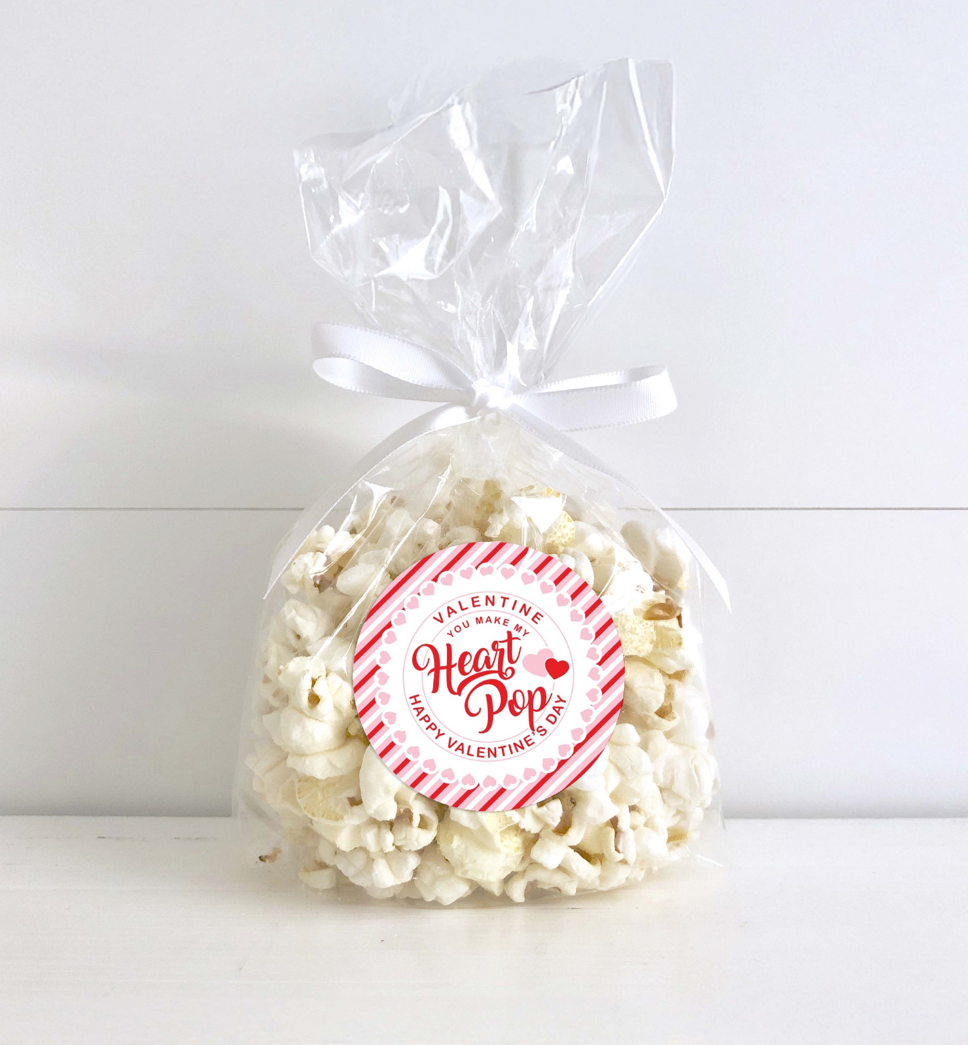 You Make My Heart Pop Happy Valentine's Day Tag, Valentine's Day Popcorn Gift Tag, Classroom Valentine Treat Tag, Galentine's Tag