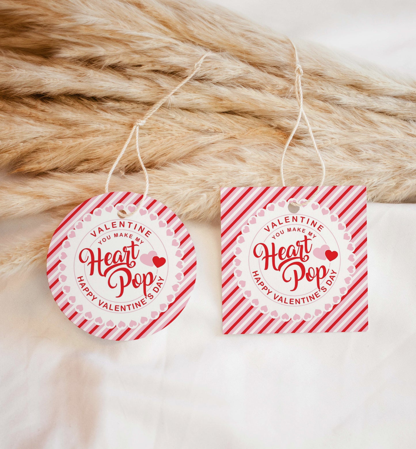 You Make My Heart Pop Happy Valentine's Day Tag, Valentine's Day Popcorn Gift Tag, Classroom Valentine Treat Tag, Galentine's Tag