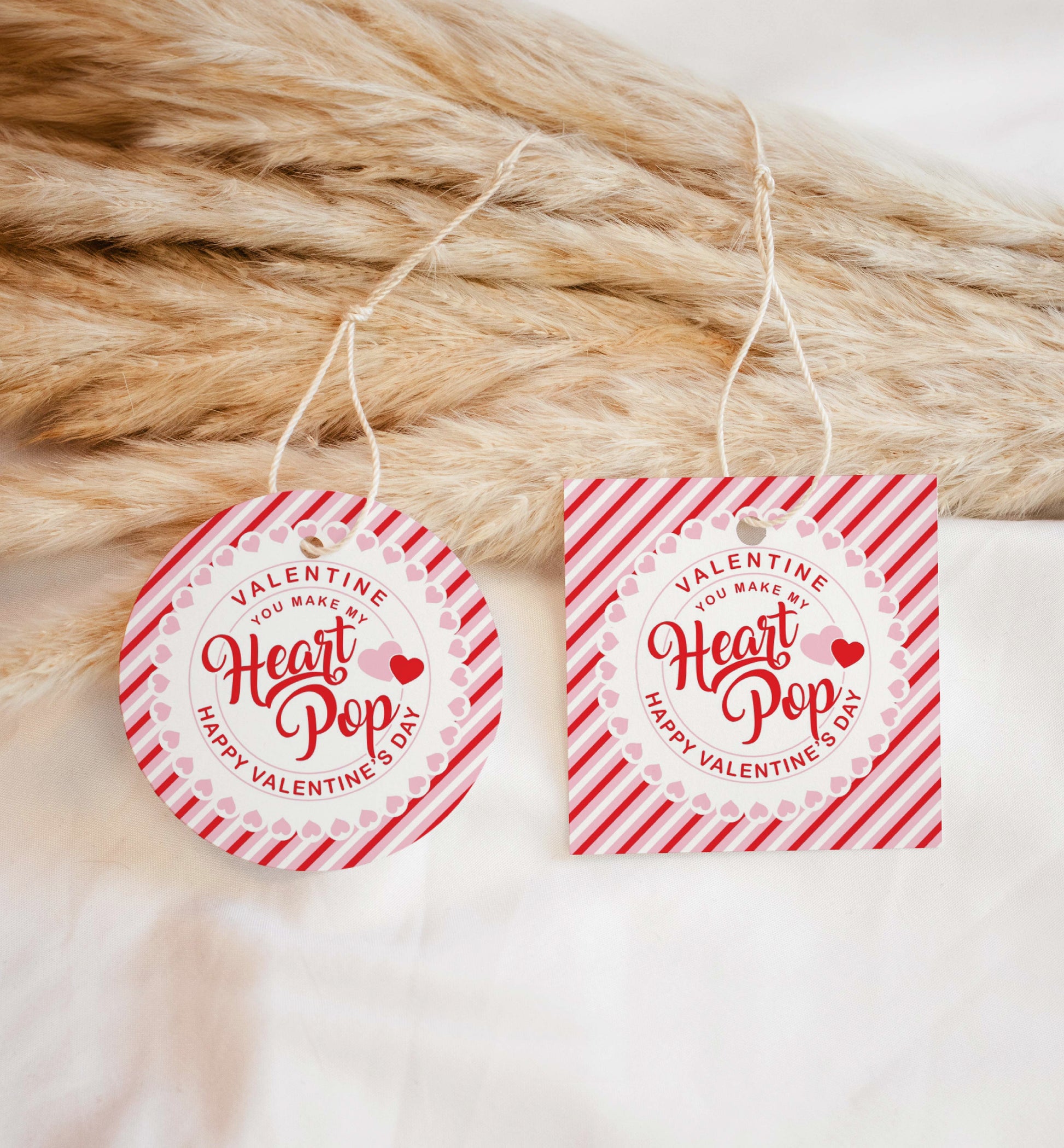 You Make My Heart Pop Happy Valentine's Day Tag, Valentine's Day Popcorn Gift Tag, Classroom Valentine Treat Tag, Galentine's Tag
