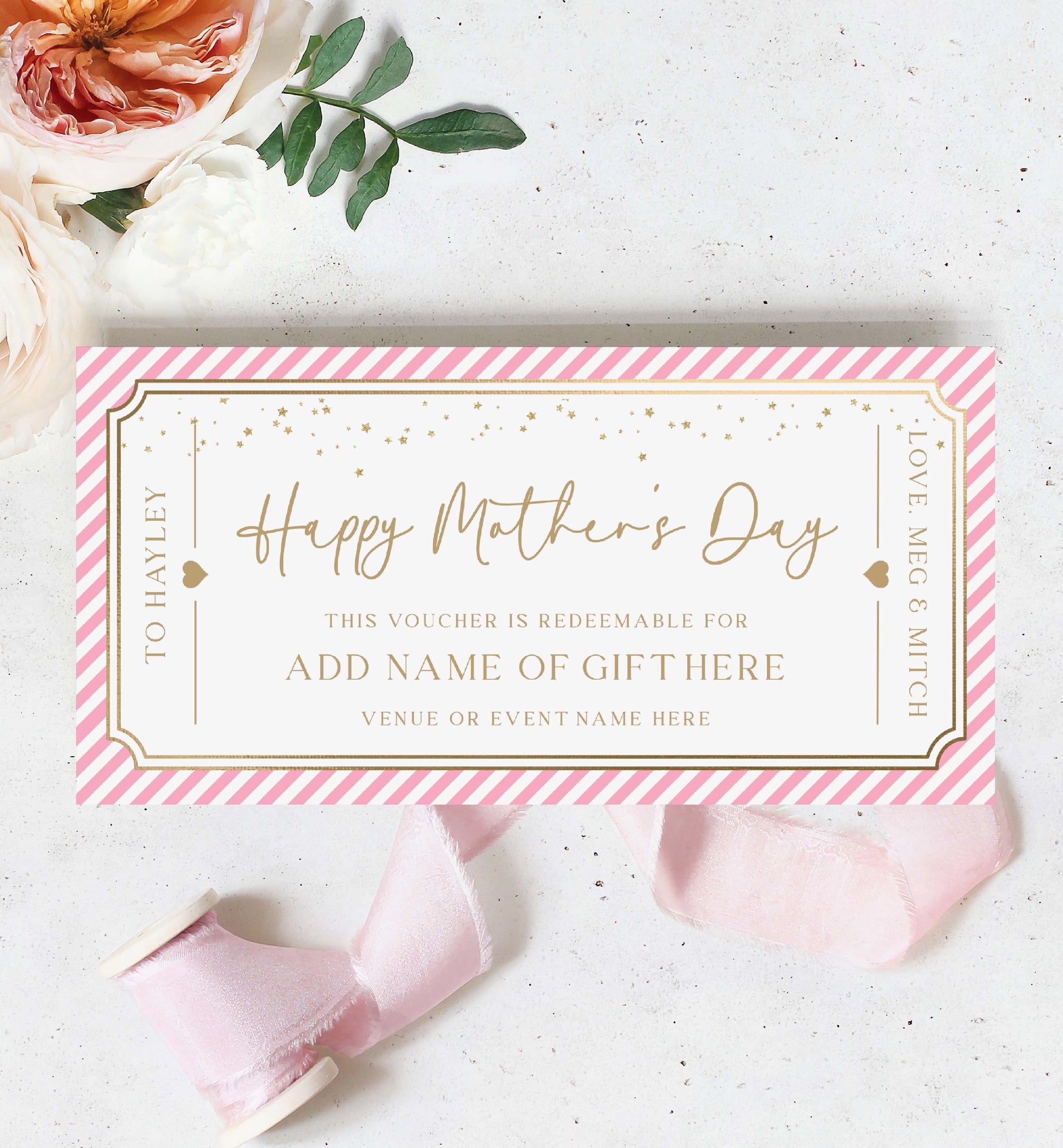 Stripe Pink Gold | Printable Mother's Day Gift Voucher Template – Black Bow Studio stripe-pink-gold-printable-mother-s-day-gift-voucher-template-black-bow-studio