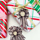Set of 6 Naughty List Member Rosette Christmas Gift Tags, Christmas Wrapping Official Naughty List Member Rosette Tags, Christmas Swing Tag