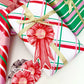 Set of 6 Nice List Member Rosette Christmas Gift Tags, Christmas Wrapping Official Nice List Member Rosette Tags, Christmas Swing Tag