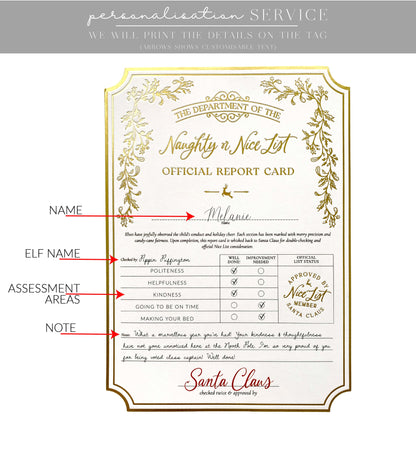 Santa's Workshop Report Card