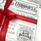 3 Sheets Christmas Wrapping Paper, North Pole Chronicle Newspaper Wrapping Paper, Festive Christmas Craft & Wrapping Paper, Decorations