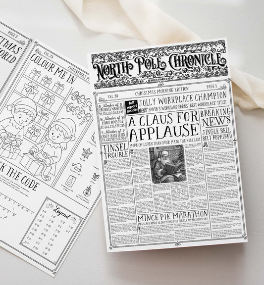 Christmas Newspaper Activity Booklet