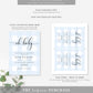 Gingham Blue | Printable Oh Baby Shower Invitation Template