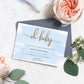Watercolour Blue | Printable Oh Baby Shower Invitation Template