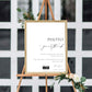 Ellesmere White | Printable Photo Guestbook Sign Template