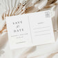 Photo Save The Date Postcard, Printable Modern Minimalist Wedding Save The Date Template, Minimalist Wedding Announcement, Ellesmere