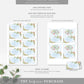 Trianon Blue | Printable Place Cards Template