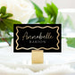 Wave Black Gold | Printable Place Cards Template