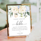 Printable Sign Our Bible Sign, Wedding Bible Guest Book Sign, White Roses Please Sign Our Guest Book Sign, Wedding Signage, Darcy