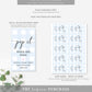 Gingham Blue | Printable Pop It Favour Tags Template
