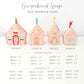 DIY Fill Your Own Gingerbread House Christmas Advent Calendar Template, Printable Christmas Advent Boxes, Christmas Craft Village Advent
