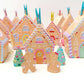 DIY Fill Your Own Gingerbread House Christmas Advent Calendar Template, Printable Christmas Advent Boxes, Christmas Craft Village Advent