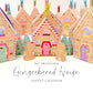 DIY Fill Your Own Gingerbread House Christmas Advent Calendar Template, Printable Christmas Advent Boxes, Christmas Craft Village Advent