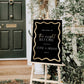 Wave Black Gold | Printable Rehearsal Dinner Welcome Sign Template