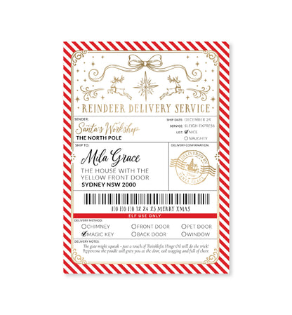 Christmas Shipping Label